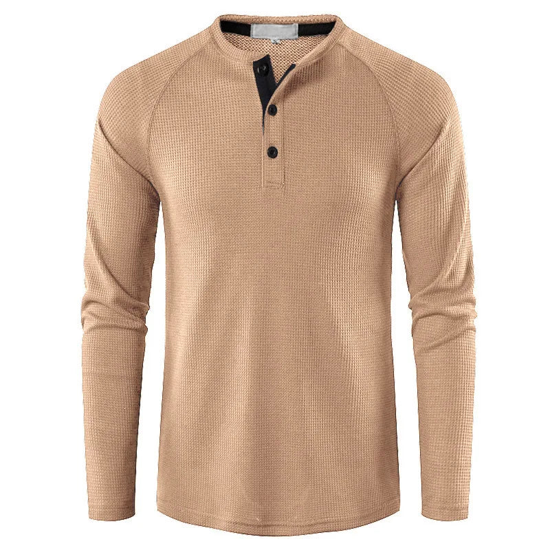 Spring Autumn New Fashion Round Neck Long Sleeve Solid T-Shirts Men's Clothing Slim Bottoming Shirt All-match Korean Chic Tops voguable