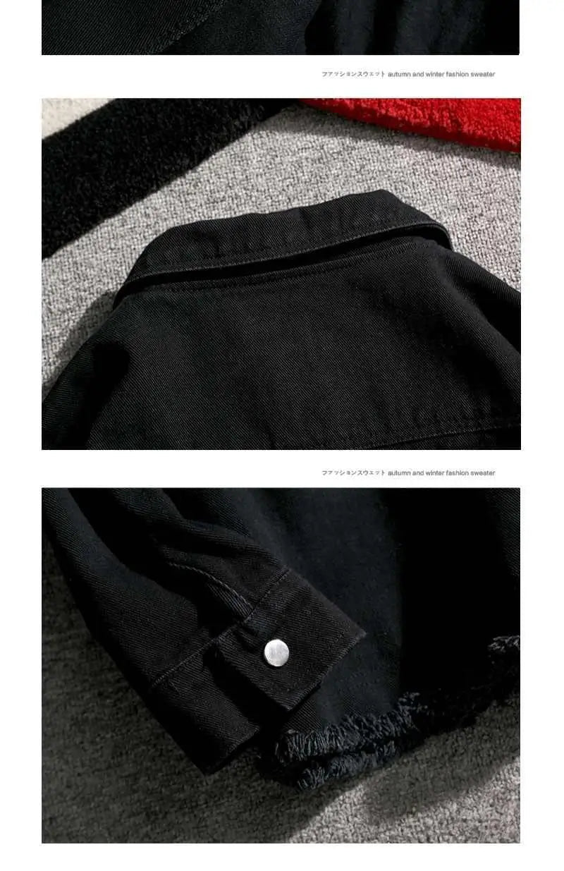 Japanese Cargo Retro Jacket Men 2025 Spring Loose Large Size Army Green Denim Jacket Preppy Trendy High-end Simple Jacket Chic voguable