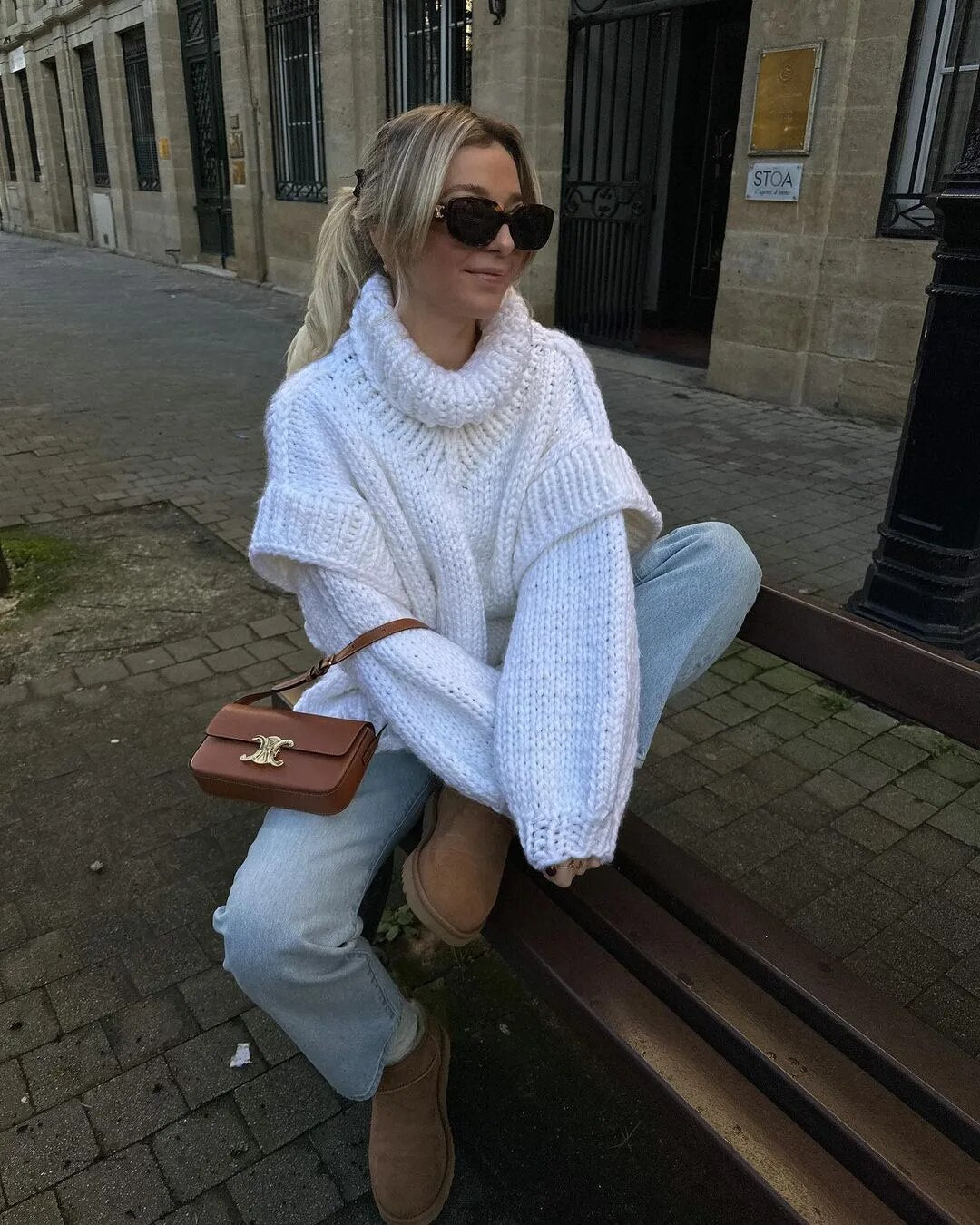 Women Solid Knit Turtlrneck Sweater Casual Oversize Lantern Long Sleeve Thick Warm Pullover New Autumn Winter Loose Top Knitwear voguable