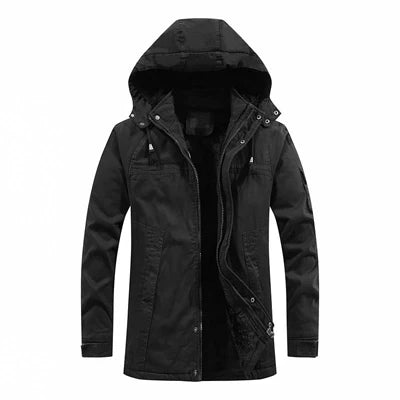 2023 Winter Men Jackets Fleece Warm Winbreaker Cotton padded Jackets Male Thicken Military Thermal Hooded jackets Clothing voguable