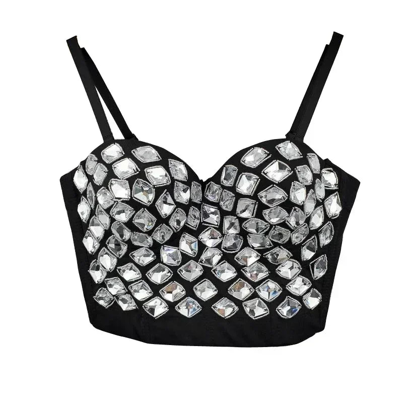 Fashion Clothes Tank Sling Stage Dance Wear Casual Women Clothing Y2k Tops Corset Streetwear Sexy Club Party Summer Elegant voguable