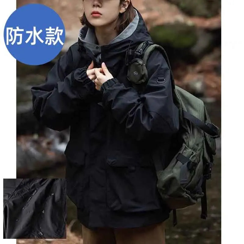 Fall Women Sportswear Jacket Y2K Winter Thick Warm Loose Pockets Casual Assault Suit Bf Fashion Oversize Outdoor Sports Outwear voguable