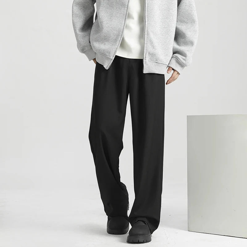 Men's Light Luxury Naples Slim-fit Suit Pants Casual Japanese Retro Premium Quality Elegant Popular Leisure Trousers 2026 Spring voguable