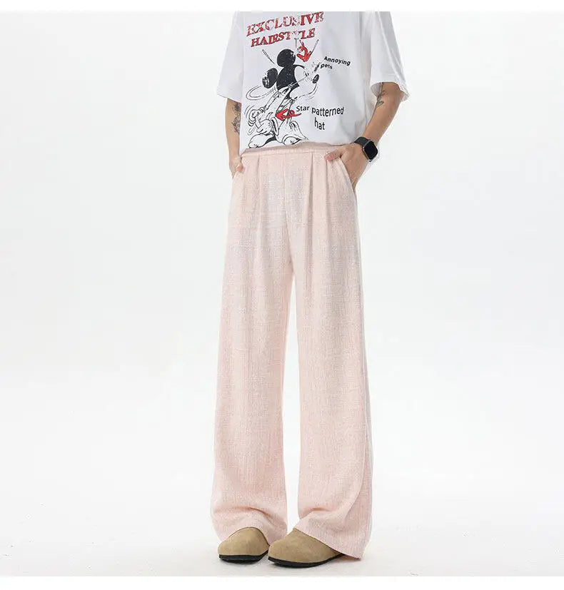 New Design Unisex Straight Leg Casual Pants Breathable Comfortable Novel Fabric Fashion Comfy Trendy Stylish Athleisure Trousers voguable