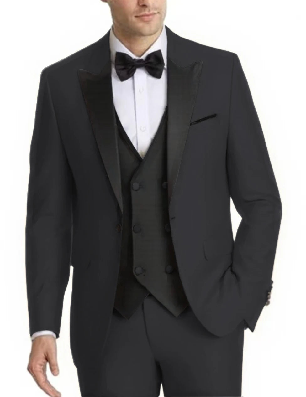Voguable  Elegant 2-Piece Men's Tuxedo Suit Customized Blazer And Pants Set Fashionable Wedding Business Mens Suit voguable