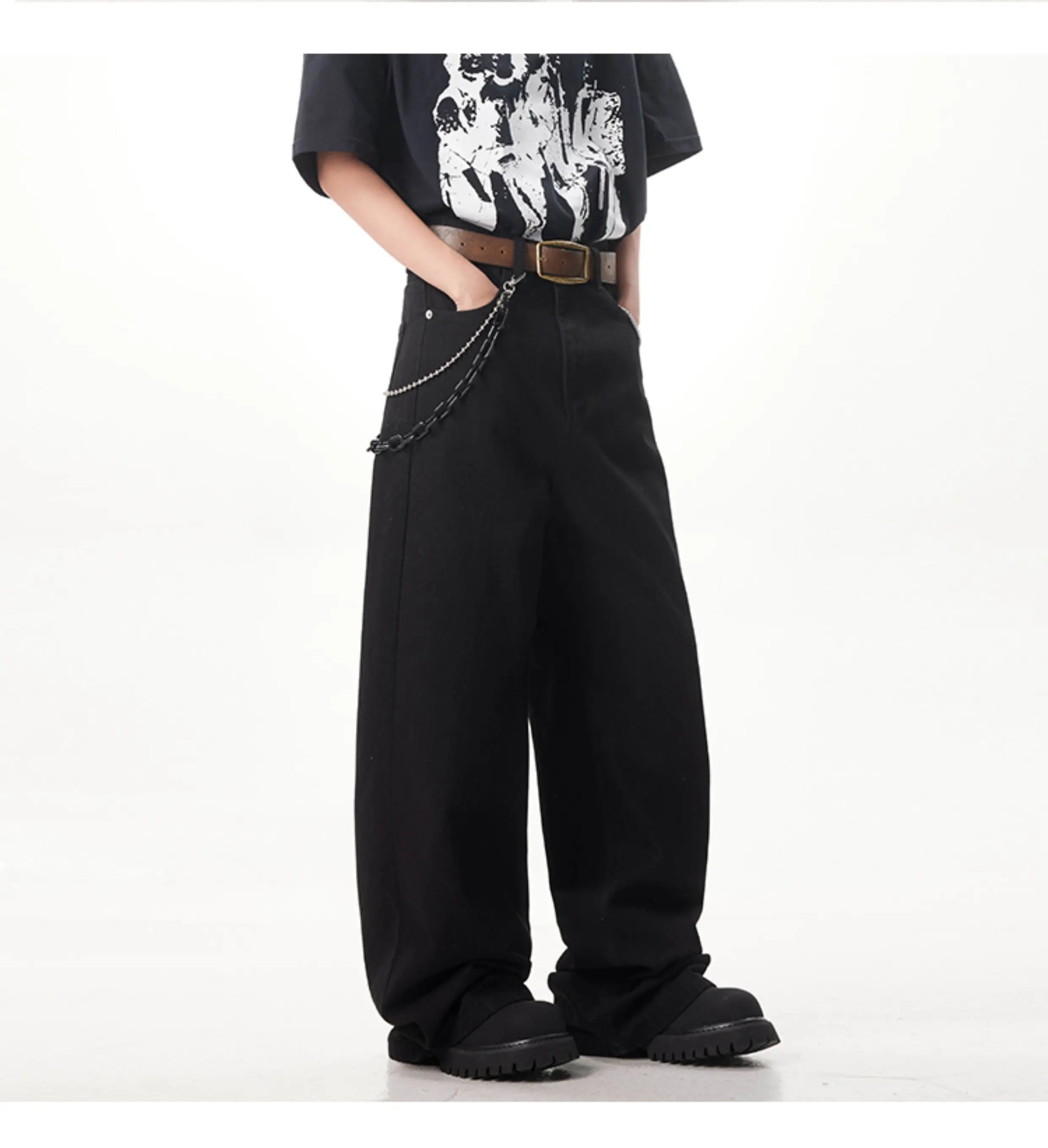 Big boy Jeans for Men Streetwear Baggy Jeans Washed Denim Leisure Simple Dime Pants straight Women Jeans Mujer Hot traf jean voguable