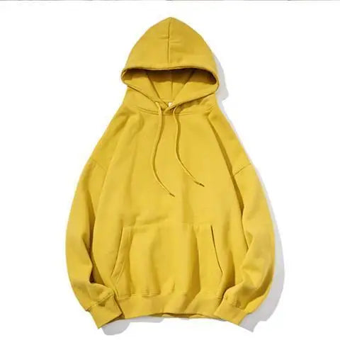 Autumn Winter New Fashion Hoodies Long Sleeve Drawstring Solid Sweatshirts Men's Clothing Loose Chic All-match Pocket Korean Top voguable