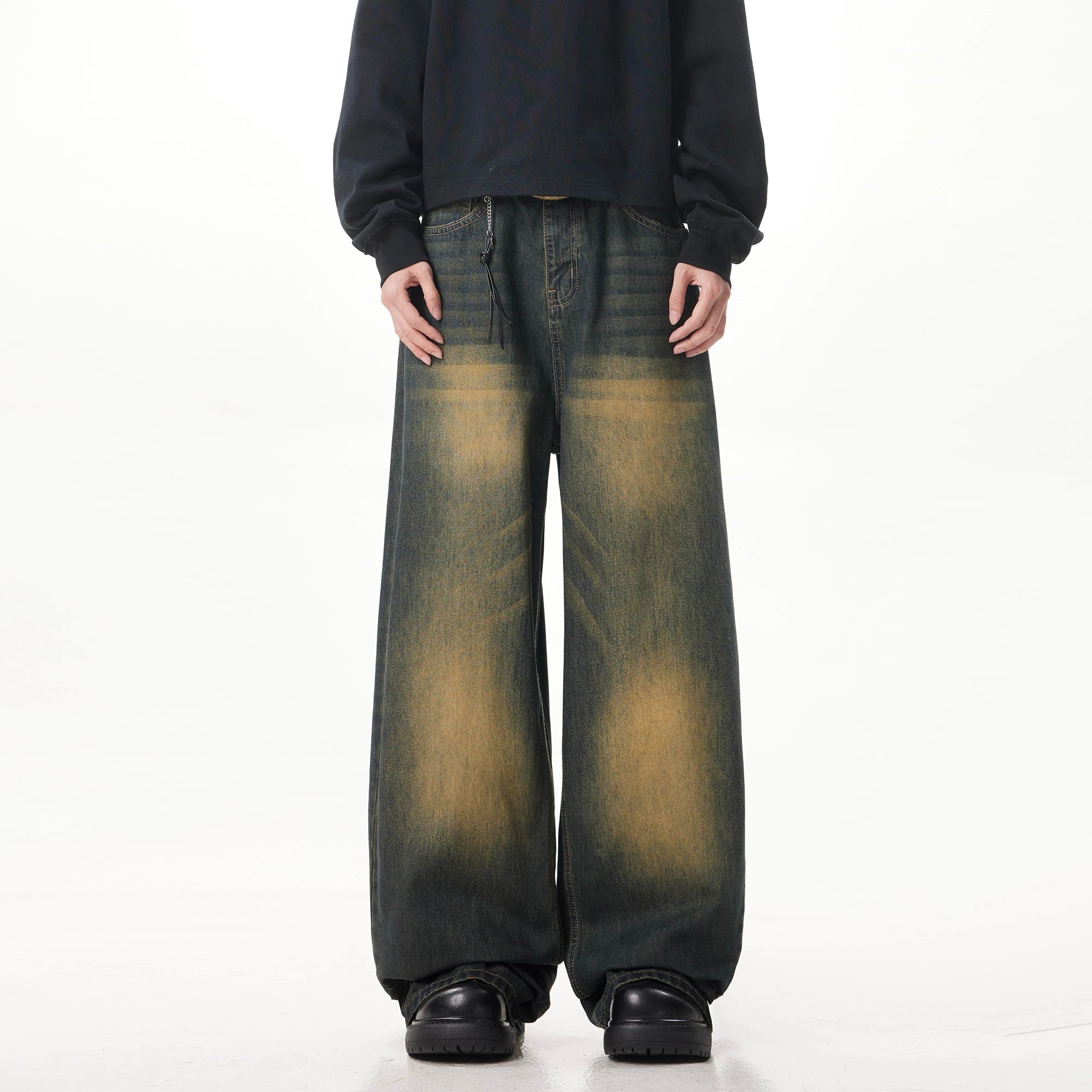 Big boy Jeans for Men Streetwear Baggy Jeans Washed Denim Leisure Simple Dime Pants straight Women Jeans Mujer Hot traf jean voguable