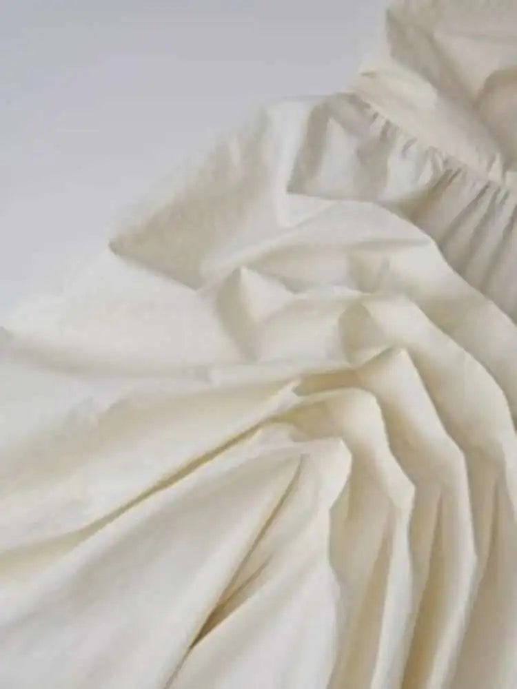 Solid Fold Design Long Dresses For Women High Waist Round Neck Sleeveless Elegant Dress Female Autumn 2025 New voguable