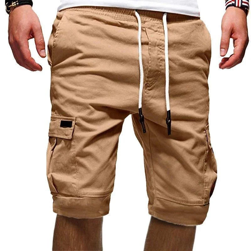 Voguable  Summer Y2K Harajuku All Match Trousers Solid Color Streetwear Elegant Fashion Half Pants Multi Pocket Shorts Men's Clothing voguable