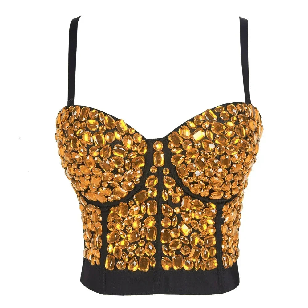 Fashion Clothes Tank Sling Stage Dance Wear Casual Women Clothing Y2k Tops Corset Streetwear Sexy Club Party Summer Elegant voguable