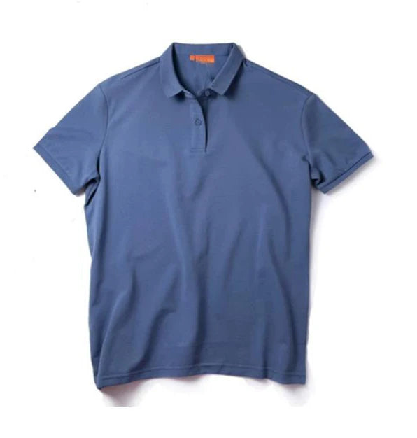 Voguable  Advanced Feeling Pique Cotton  irt Muscle Men Hard Man Sle Slim Fit ort Sve American Retro Collar Paul T-irt voguable