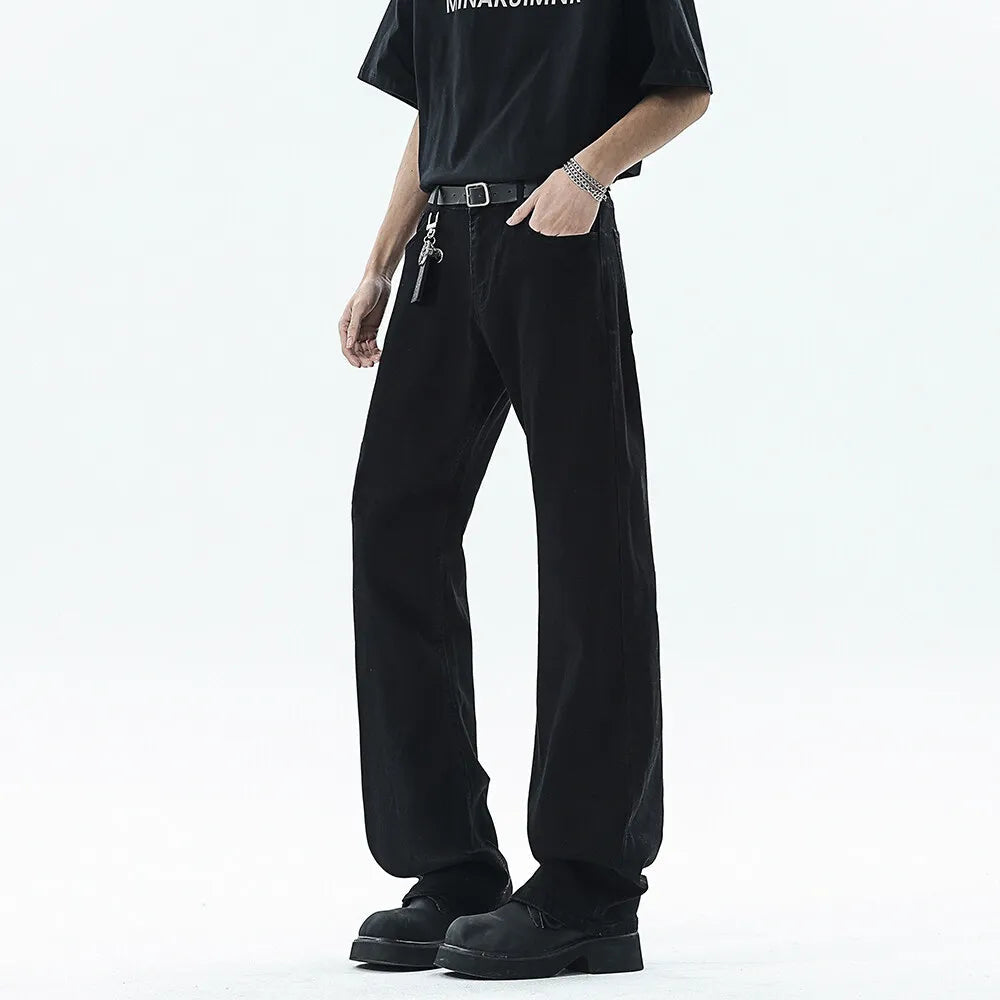 Mens Classic Straight Leg Solid Jeans Trending Best Selling Comfort Fit Casual Vintage Denim Trousers Fashion Wholesale white voguable