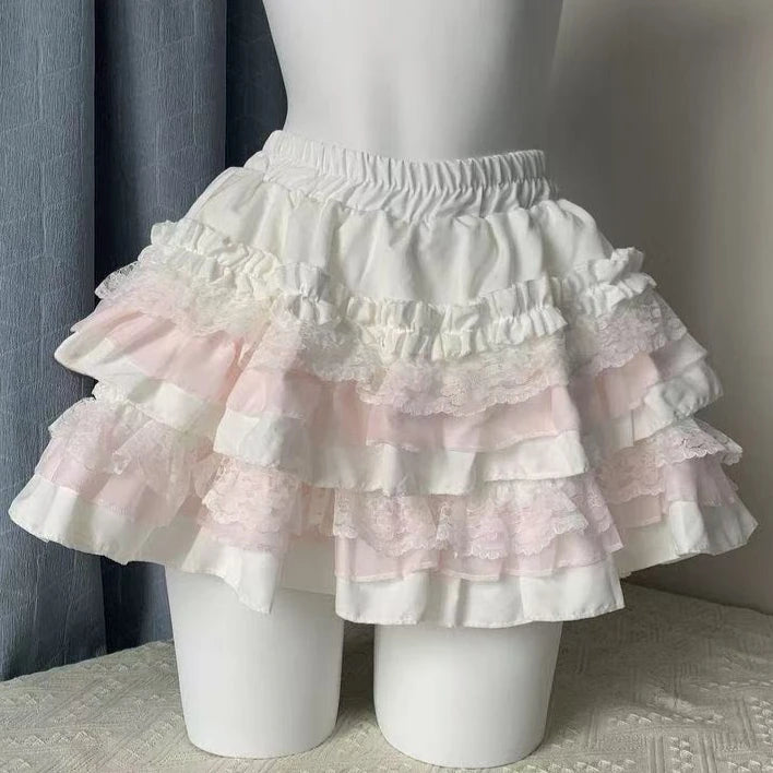 Voguable  Y2K Japanese Kawaii Aesthetic Skirt Women Cute Sweet Flared Mini Skirt Harajuku Casual Street Fashion Daily Wear Short Female voguable