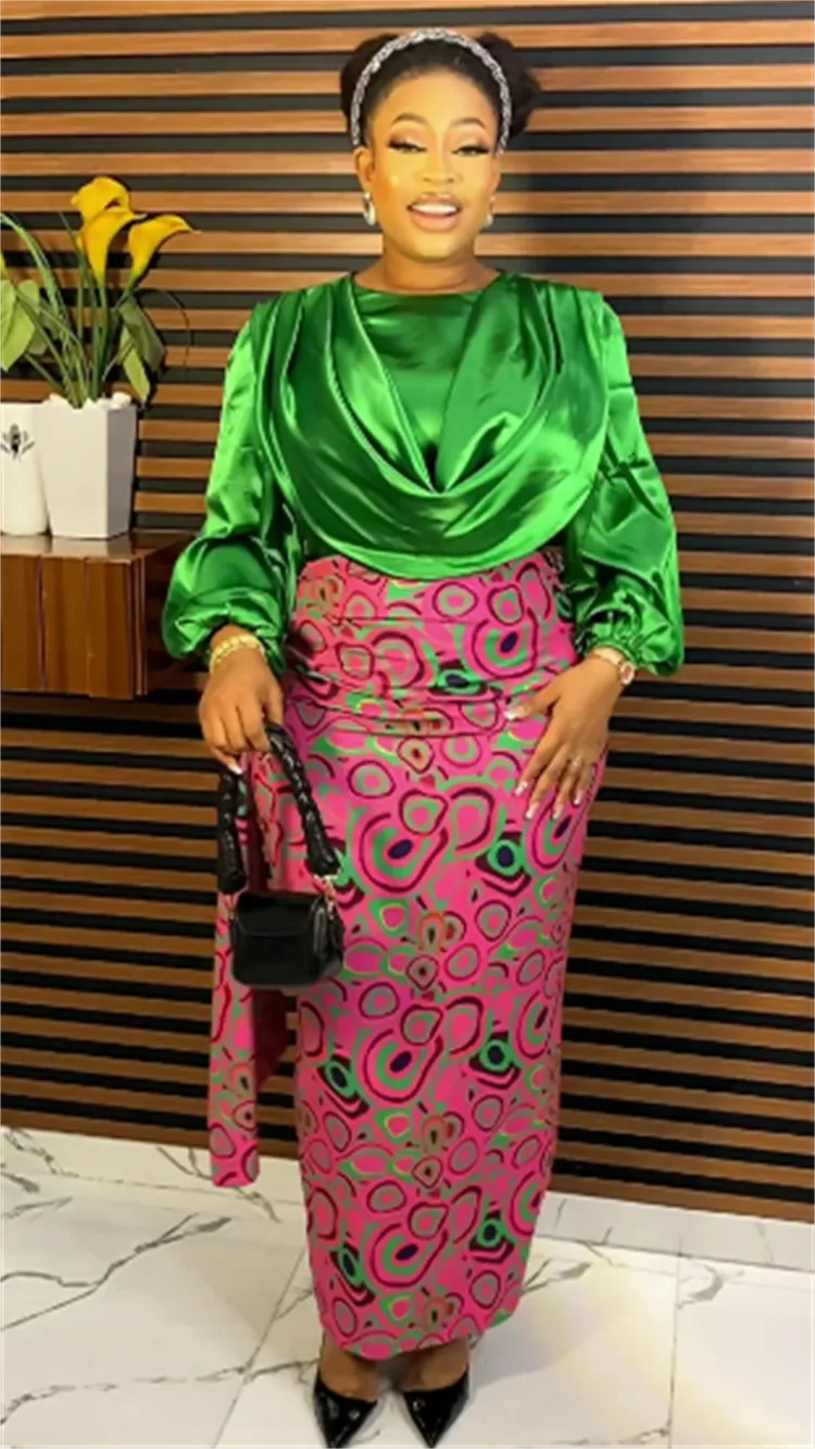 Plus Size African Elegant Party Dresses for Women 2023 New Fashion Chiffon Maxi Long Dress Kaftan Muslim Gown Ladies Clothing voguable