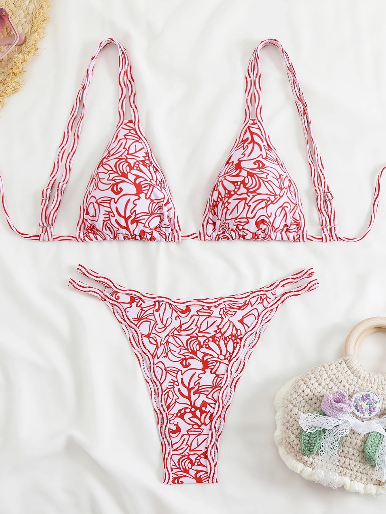 Voguable  Triangle Strappy Bikini Women Sexy Swimwear Female Brazilian Swimsuit Bathers Bathing Swimming Swim Suit Beachwear Summer voguable