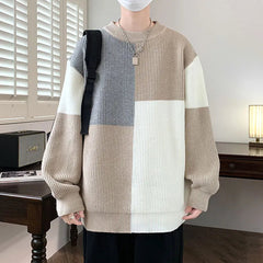 Winter Sweater Men Warm Fashion Casual Knit Pullover Men Streetwear Korean Loose Long Sleeve Sweater Mens Jumper Clothes M-4XL voguable