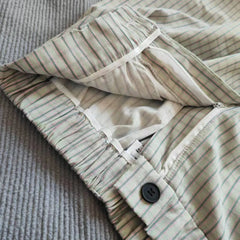 Summer Loose Wide Leg Striped Trousers Unisex High Street Fashion Trendy Casual Wear Oversize Streetwear Long Pants Lightweight voguable