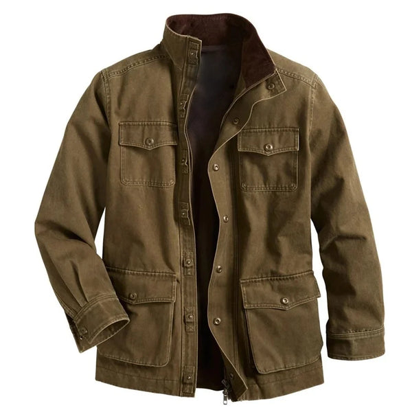 Autumn Casual Streetwear Overcoat Jacket 5XL Men Military Long Sleeve ...