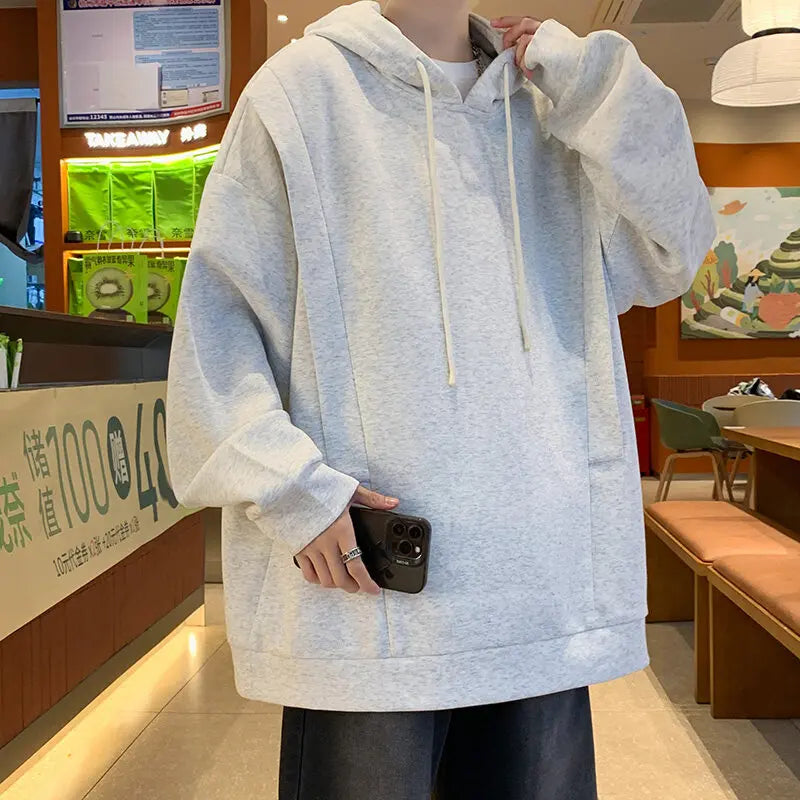 Personalized Casual Hoodies High Quality Men's Spring New Long Sleeve Hooded Sweatshirt Fashion All-match Male Outfit Sportwear