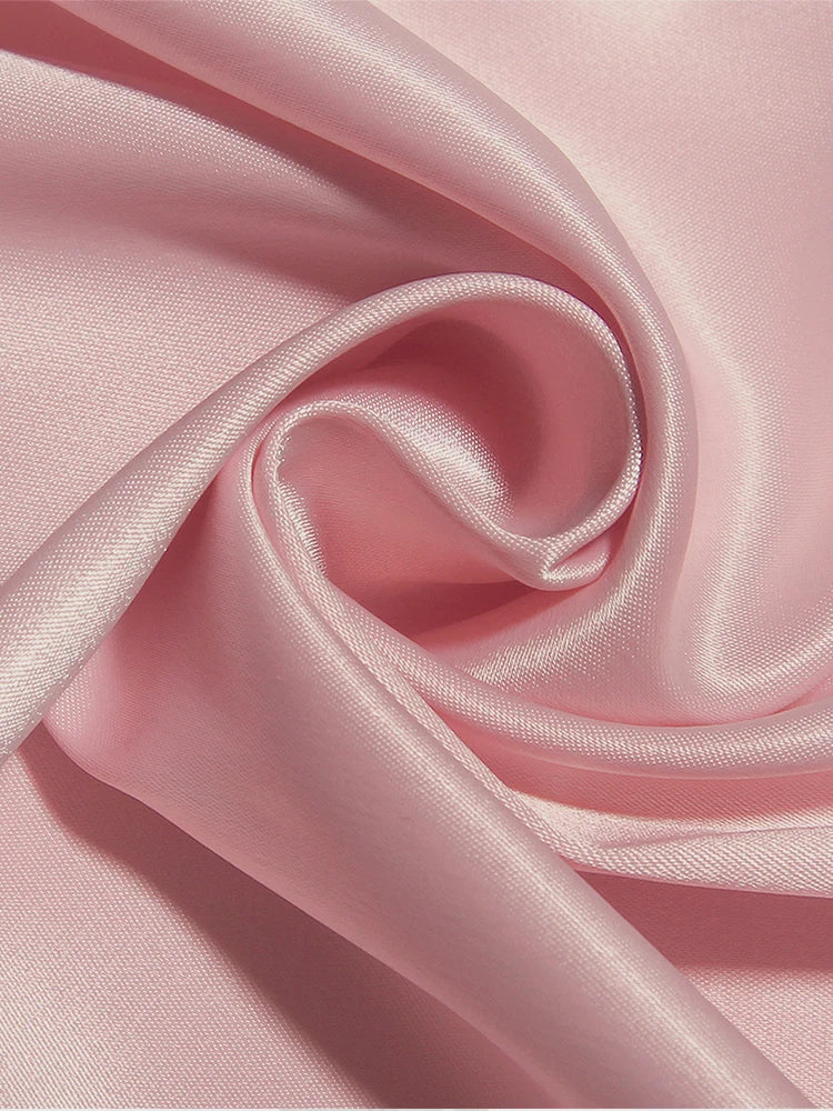 Birthday Dress For Women A-Line Pink Dress Sexy Satin Holiday Party Dresses Mini Casual Spaghetti Strap Graduation Dress Stretch voguable