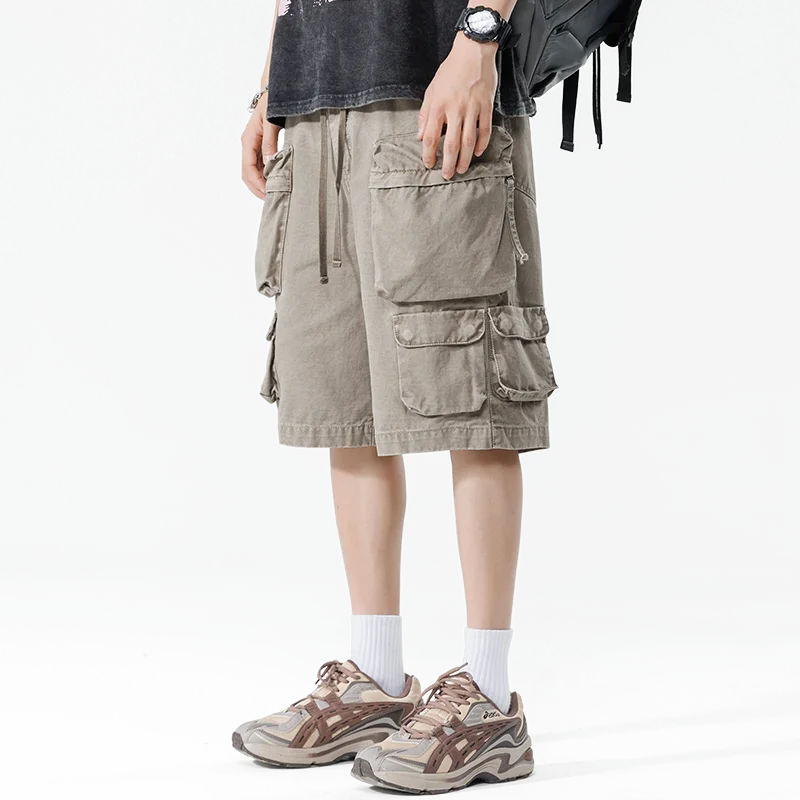 New Summer Men Cotton Cargo Shorts Men American Clothing Casual Breeche Bermuda Beach Jogger Shorts Male Hot Dropshipping voguable