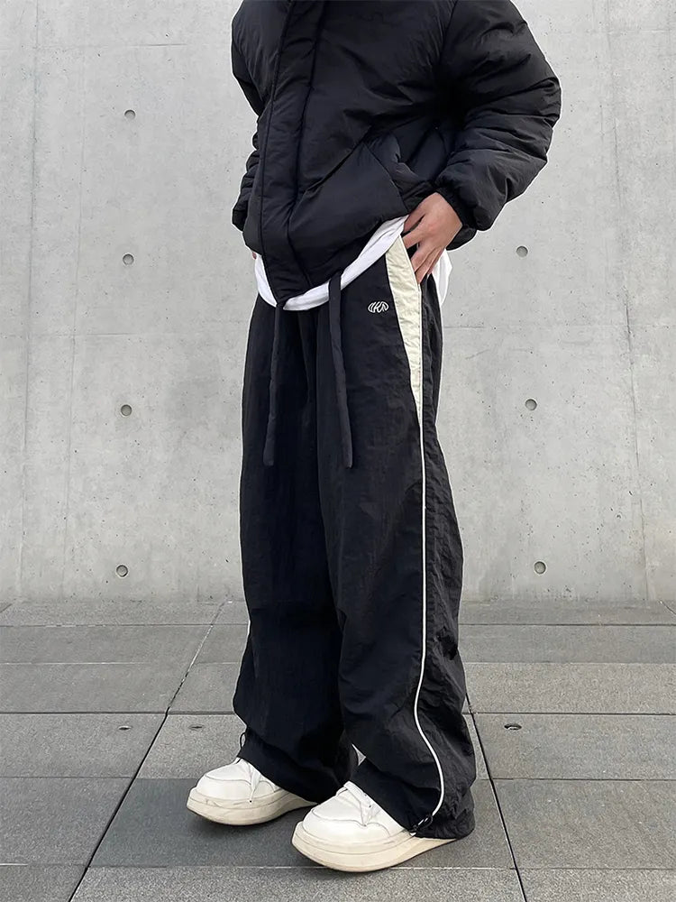 Y2K Men Streetwear Chic Cargo Korean Harajuku Casual Parachute Tech Pants for Women Sweatpants Wide Leg Joggers Trousers Clothes voguable