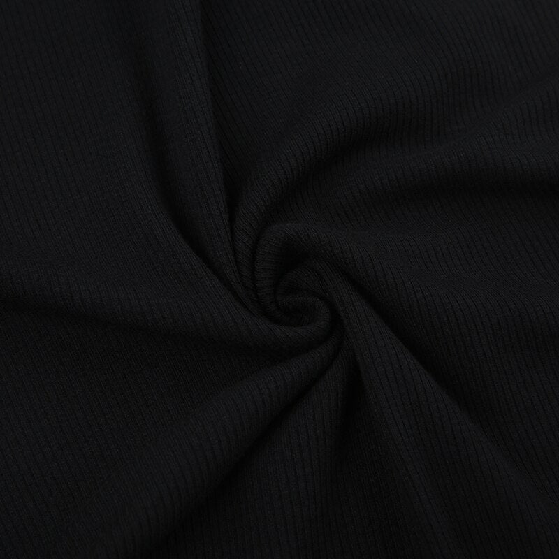 Black Knitted Off-Shoulder Long Dress mysite