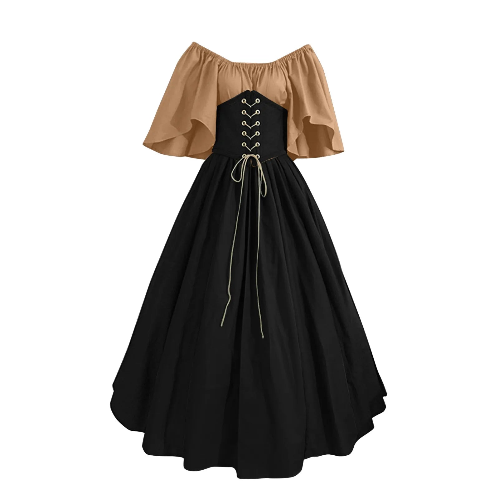Palace Medieval Costume Women Christmas Dress Vintage Victoria Lace Up Vintage Carnival Party Long Robe Cosplay Fancy Clothing voguable