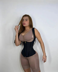 Fajas Colombianas Double Compression Waist Trainer Women Plus Size Corset Adjustable Zipper Vest Slimming Girdle Body Shaper voguable