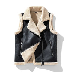 Warm Vest Male Jacket High Quality Male Sleeveless Waistcoat Winter New Lamb Wool Coat Men Fashion Casual Thicken Gilets voguable