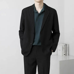 Brown Black Blazer Men Slim Fit Fashion Social Mens Dress Jacket Korean Business Casual Suit Jacket Mens Office Formal Blazer voguable