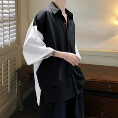 Summer Short Sleeve Shirt Men Fashion Oversized Ice Silk Shirt Men Streetwear Loose Casual Shirts Mens Hawaiian Shirt M-3XL voguable