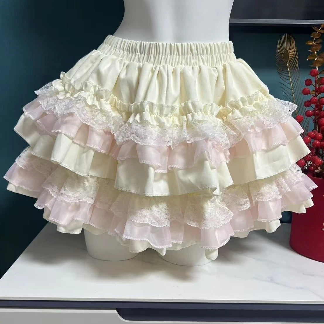 Voguable  Y2K Japanese Kawaii Aesthetic Skirt Women Cute Sweet Flared Mini Skirt Harajuku Casual Street Fashion Daily Wear Short Female voguable