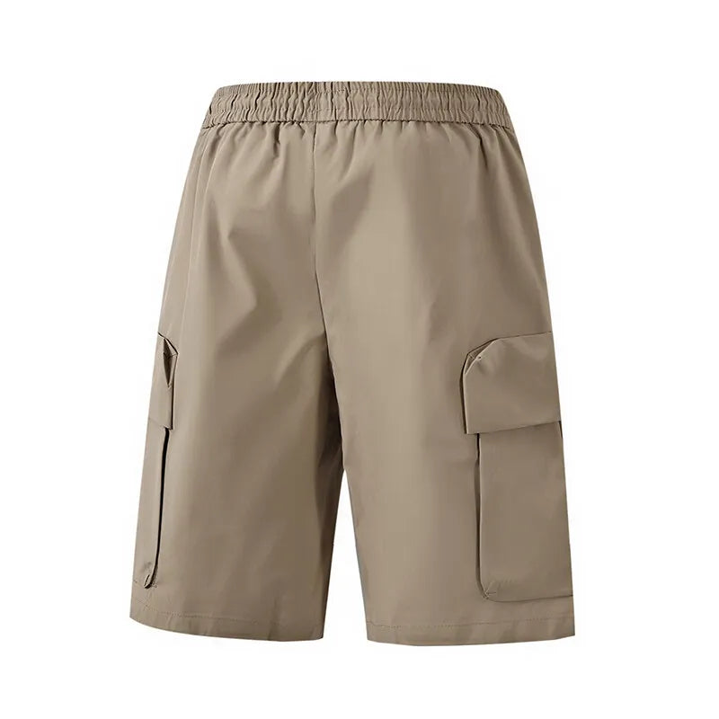 Voguable  Men's Cargo Drawstring Shorts with Multi-Pockets Durable Workwear Outdoor and Casual Comfortable and Stylish, Summer Streetwear voguable