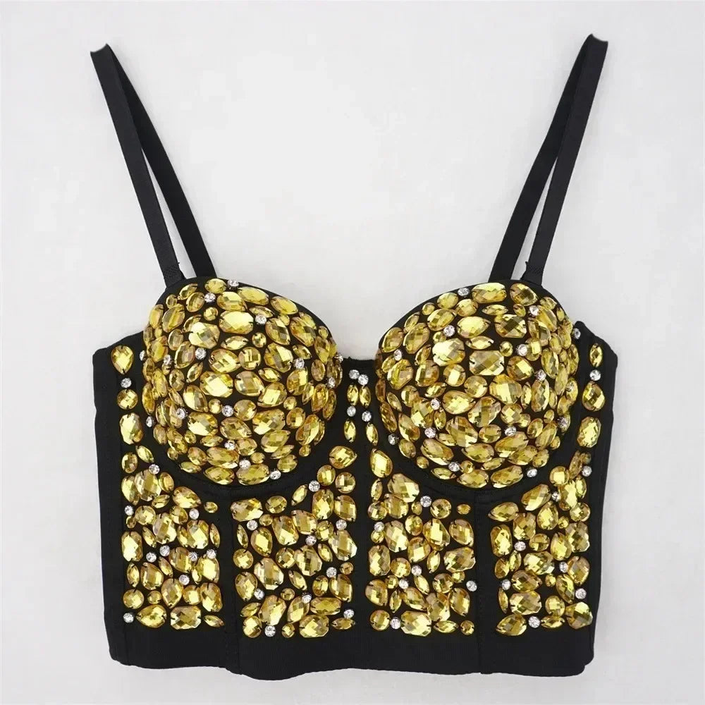 Fashion Clothes Tank Sling Stage Dance Wear Casual Women Clothing Y2k Tops Corset Streetwear Sexy Club Party Summer Elegant voguable