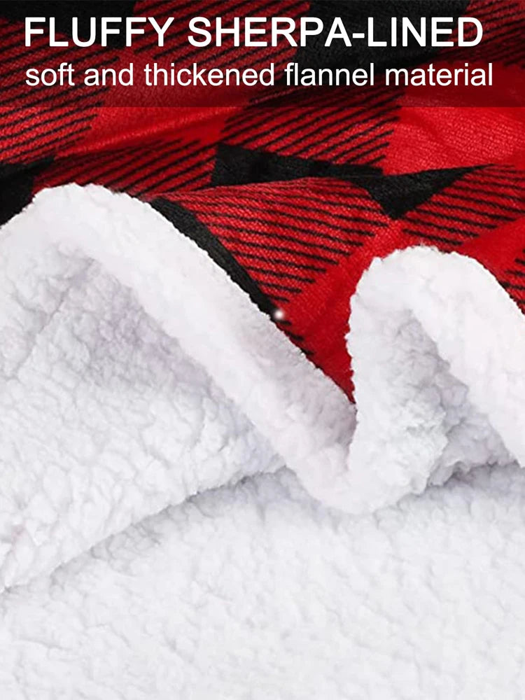 Oversized Hoodie Blanket Women Winter Warm Plush Hoodies Sweatshirt Men Loose Casual Super Long TV Blanket Giant Hoodie Blankets voguable