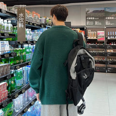 Men Fashion Christmas O-Neck Knitted Pullovers Mens Retro Casual Sweaters Male Oversized Clothing Santa Claus Knit Sweaters voguable