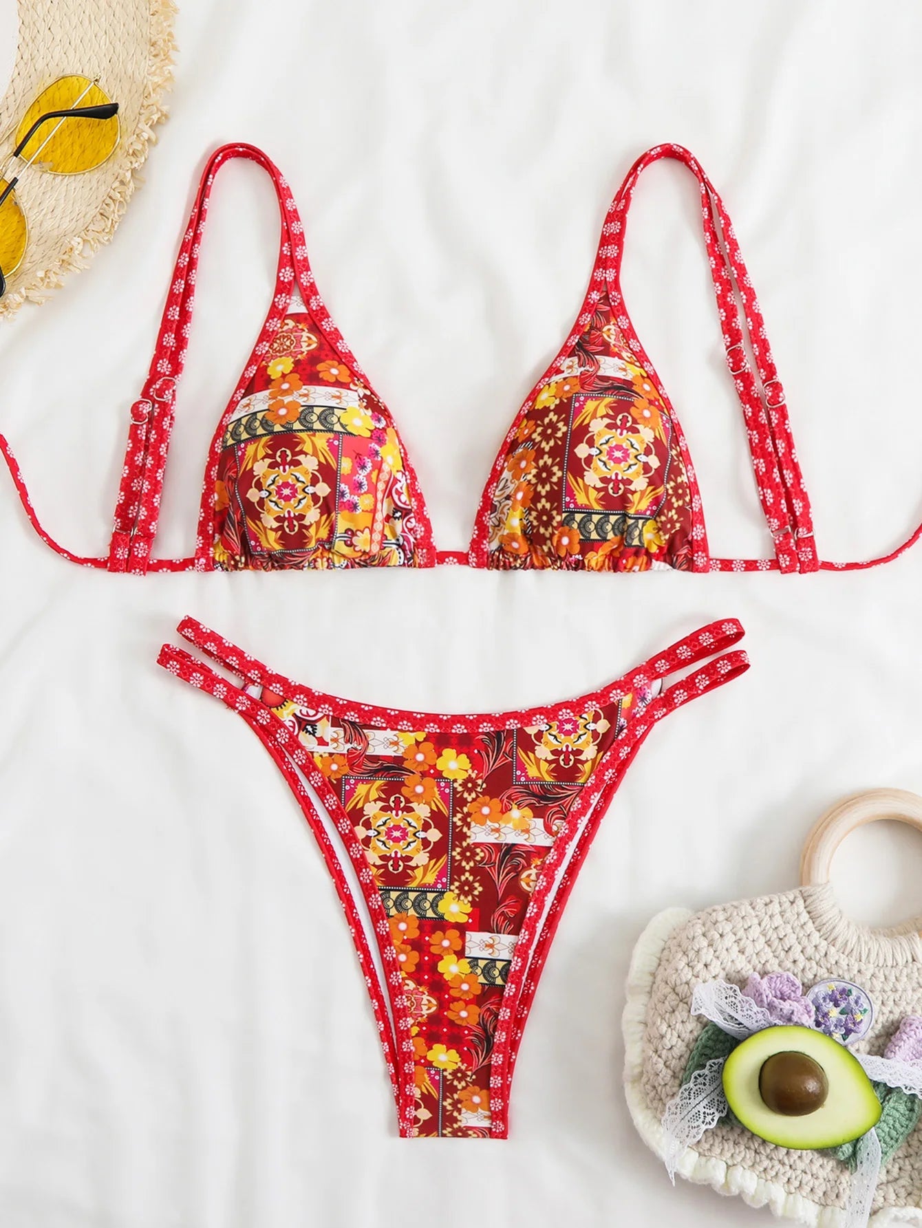 Voguable  Triangle Strappy Bikini Women Sexy Swimwear Female Brazilian Swimsuit Bathers Bathing Swimming Swim Suit Beachwear Summer voguable