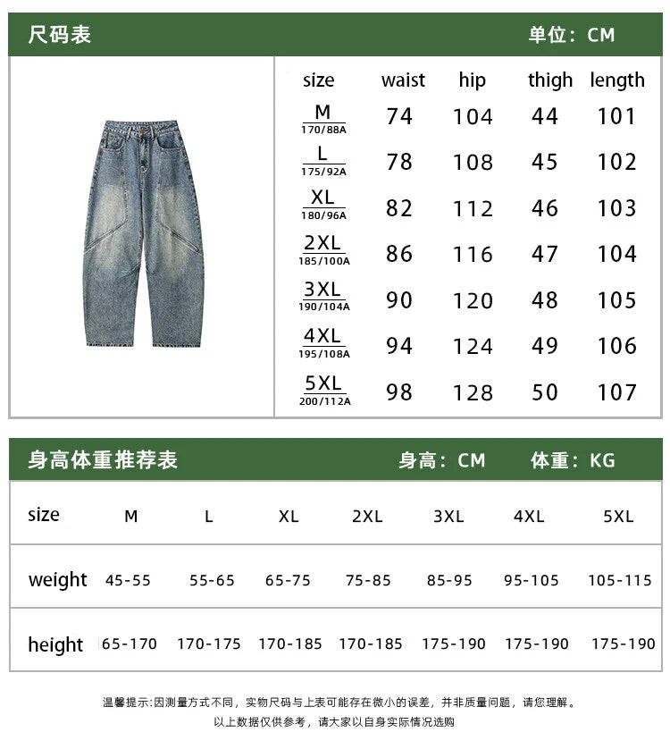 Mens Relaxed Fit Wide Leg Jeans Patchwork Design Floor Length Baggy Streetwear Casual Denim Pants 2025 Trendy Loose Trousers voguable