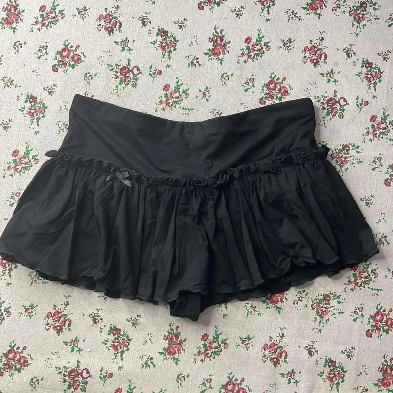 Voguable  Aesthetic Satin Cute Skirt Punk Lace Harajuku White Y2K Bottoms Sweet Emo Girls Goth Casual Fairy Sexy Cute Princess Cake Skirts voguable