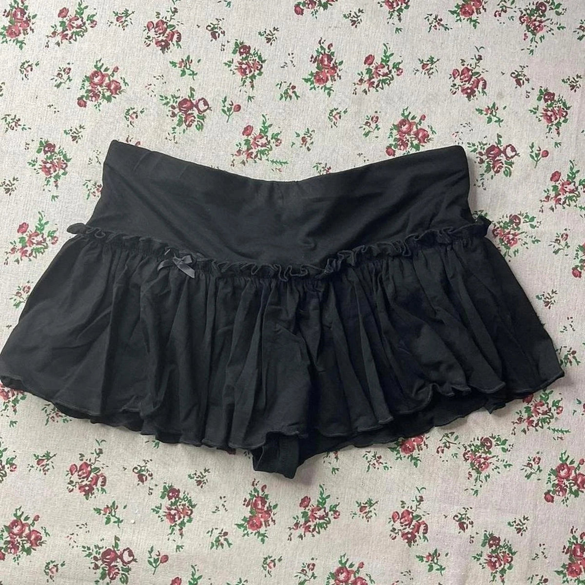 Voguable  Aesthetic Satin Cute Skirt Punk Lace Harajuku White Y2K Bottoms Sweet Emo Girls Goth Casual Fairy Sexy Cute Princess Cake Skirts voguable