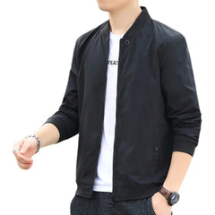 New Autumn Bomber Baseball Jacket Men Fashion Slim Fit Coat Streetwear Solid Color Male Outwear Zipper Casual Jackets Brand Tops voguable