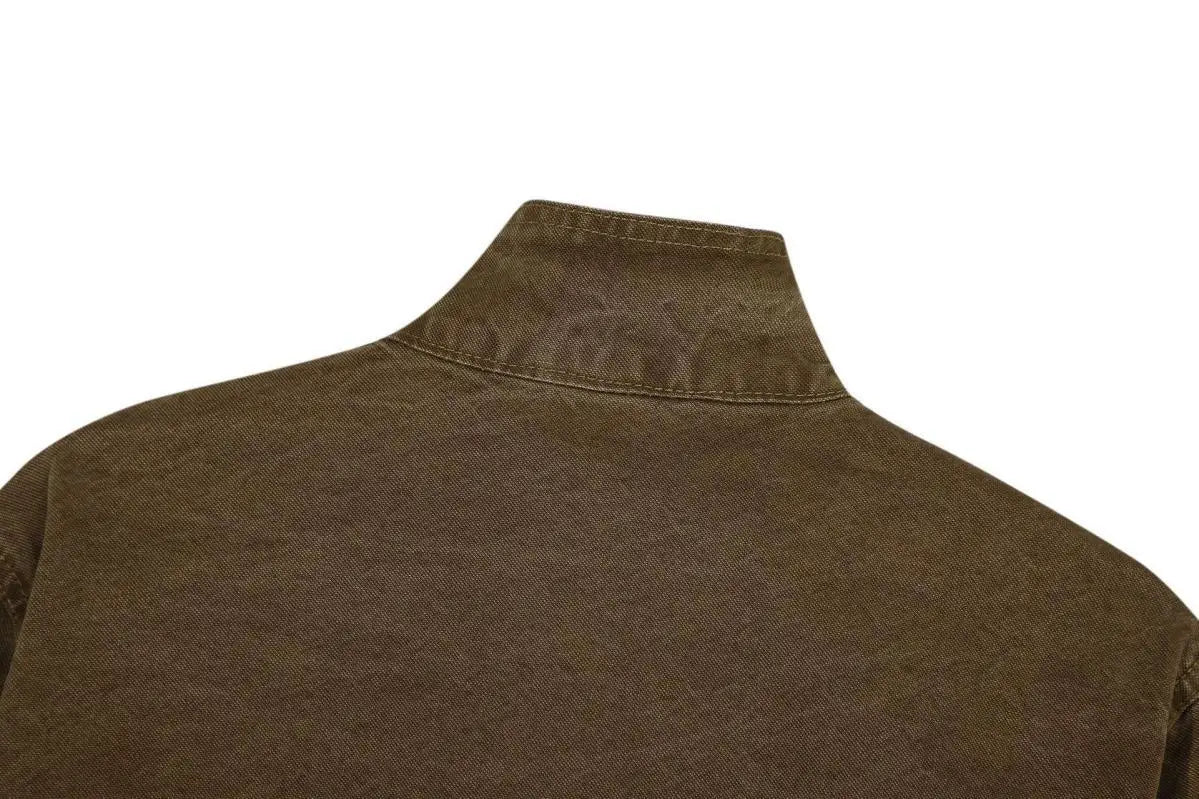 Men's Spring Autumn Deconstructed Splicing Design Jacket 2025 New Retro Workwear Short Men's Trendy High-end Jacket Aesthetic voguable