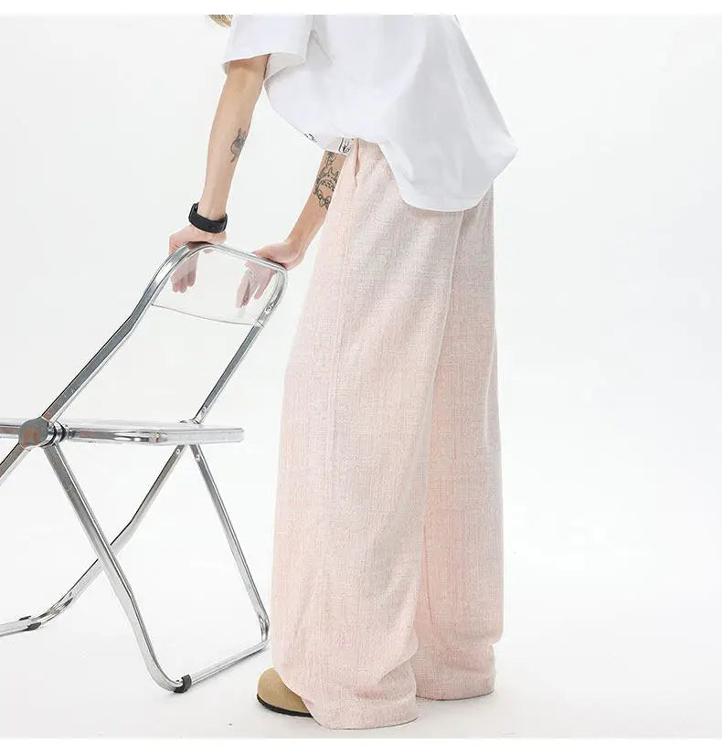 New Design Unisex Straight Leg Casual Pants Breathable Comfortable Novel Fabric Fashion Comfy Trendy Stylish Athleisure Trousers voguable