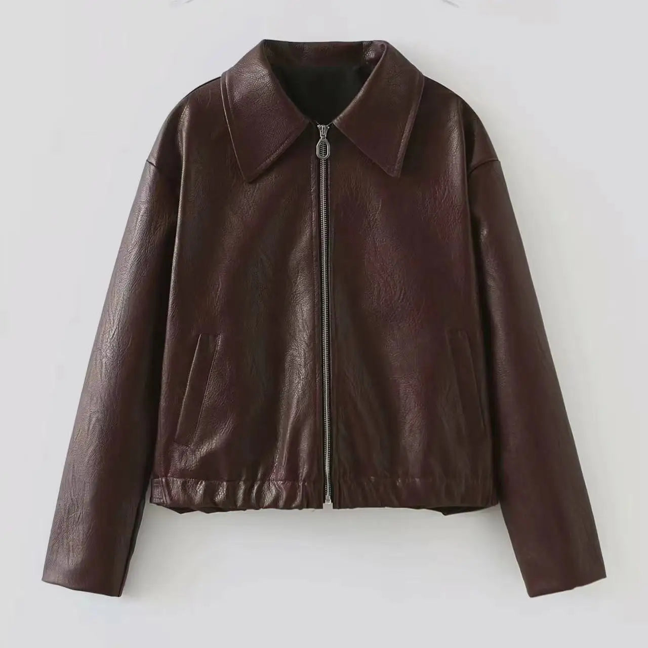 2024 New Leaher Jackets Women's Jaqueta Feminina Streetwear ins Outwear Casaco Feminino Vermelho Couro Coat Black Giacca Pelle voguable