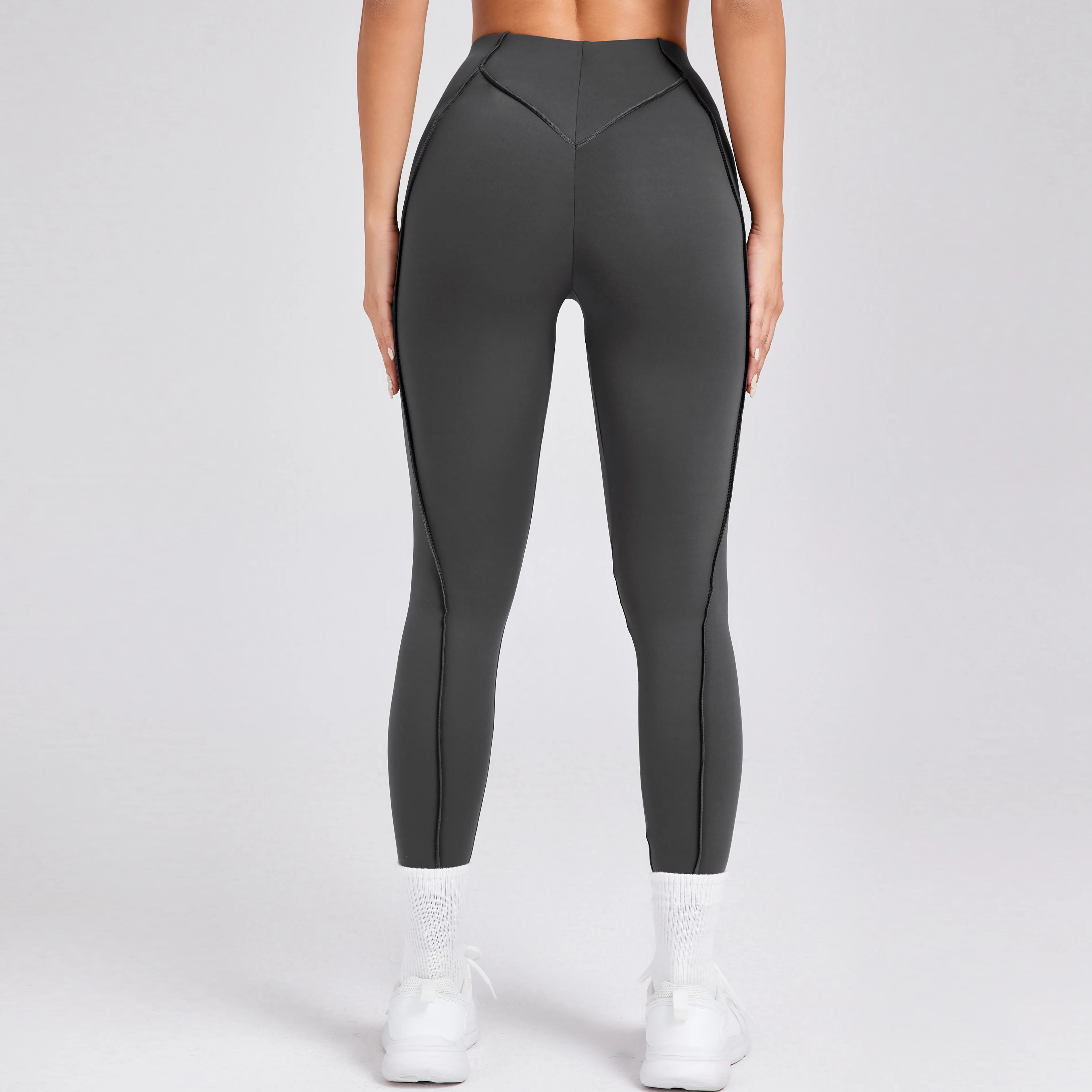 Voguable  Women Nude Straps Yoga Pants Squat Proof Workout High Waist Leggings Fitness Pant Female Active Wear Legging voguable