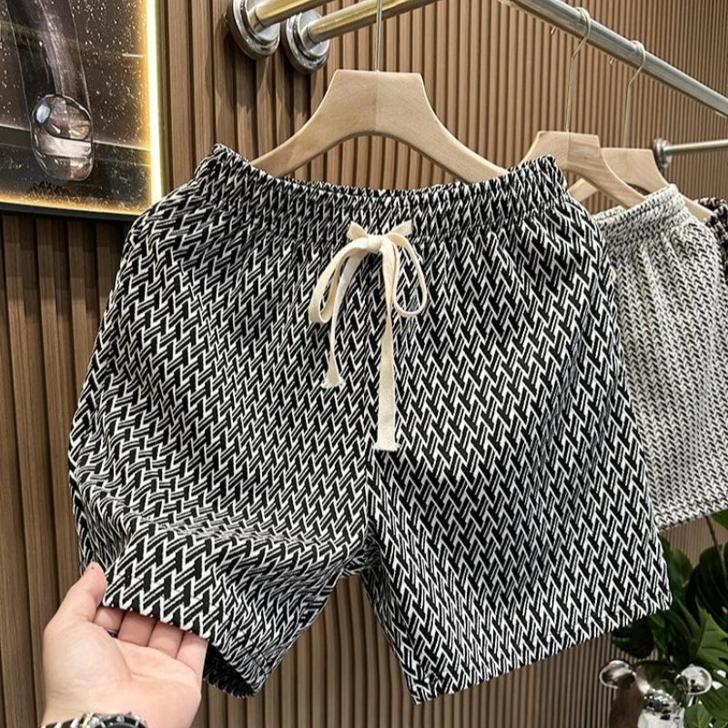 Men's Clothing Print Plaid Shorts Summer Stylish Straight Leg Casual Beach Pants Comfortable Pockets Lightweight Street Shorts voguable