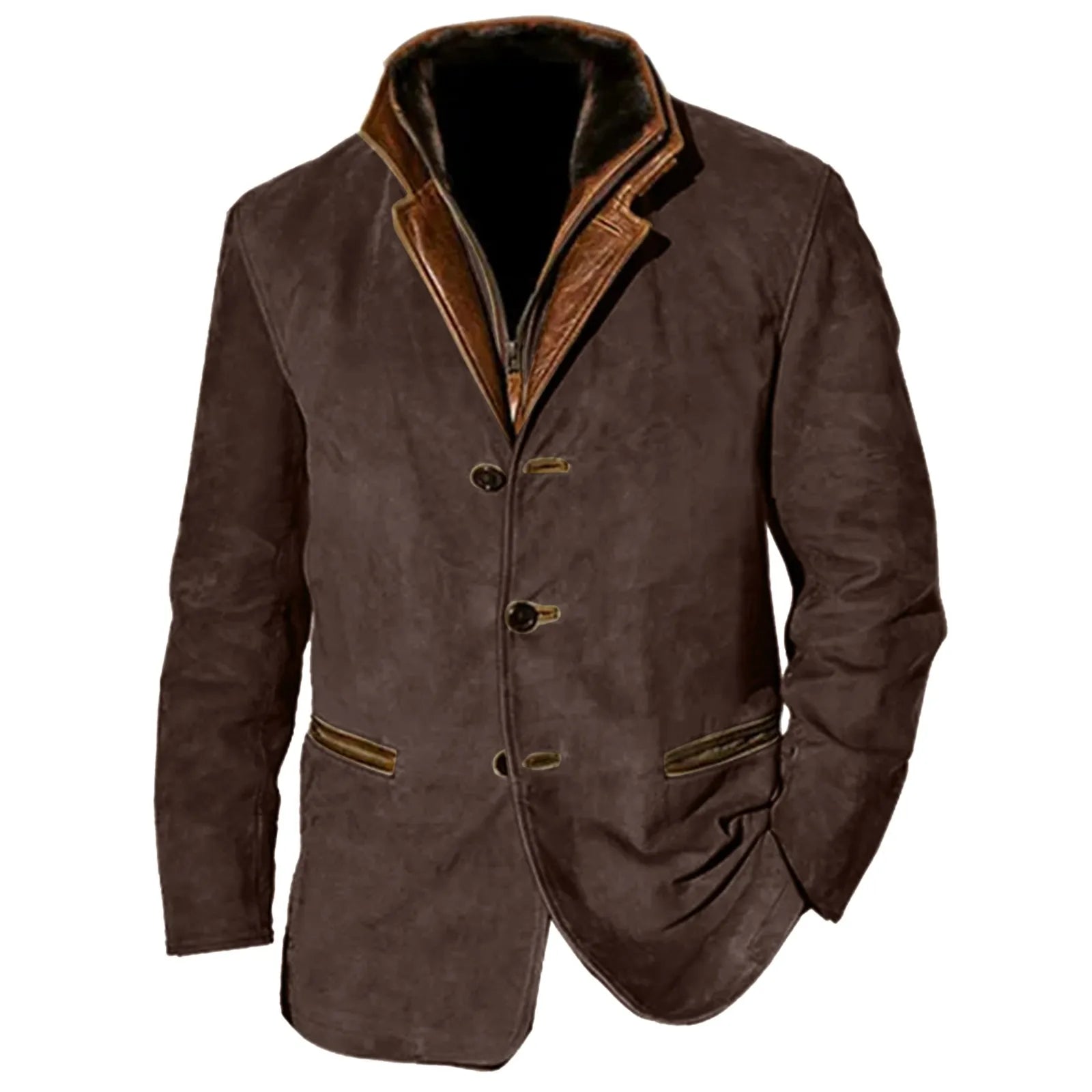 Men And Qomen Heavy Industry Vintage Work Retro American Casual Print Coat Men voguable