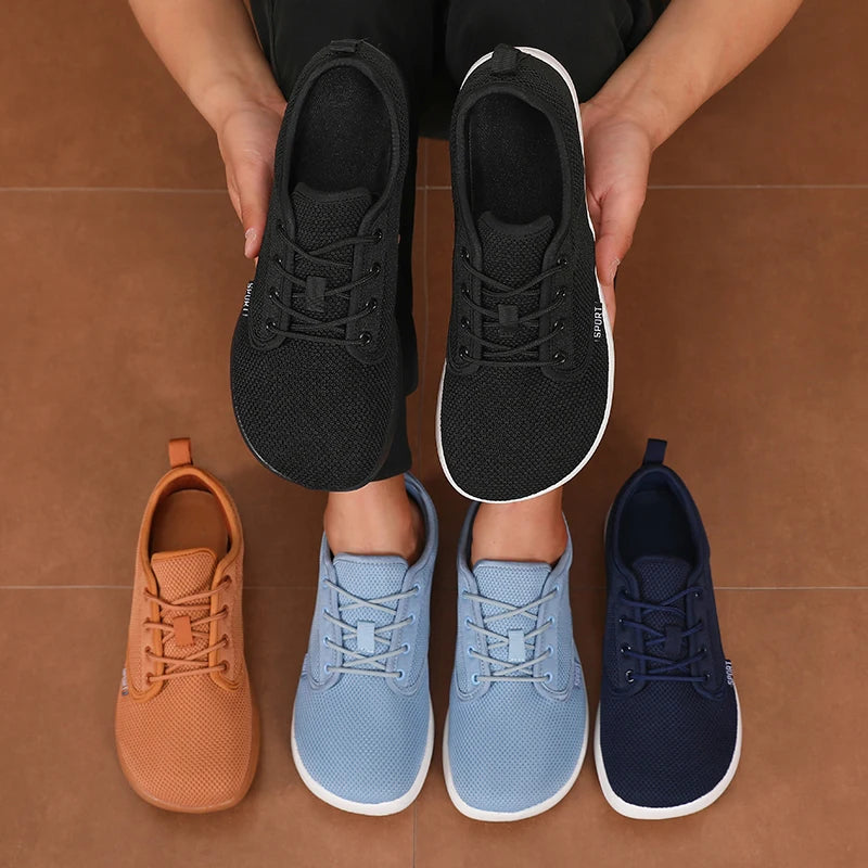 Voguable  Unique Mesh Sports Shoes Flexible Wide Toe Breathable Minimalist Walking Shoes Outdoor Activities Tennis Foldable Men's Shoes voguable